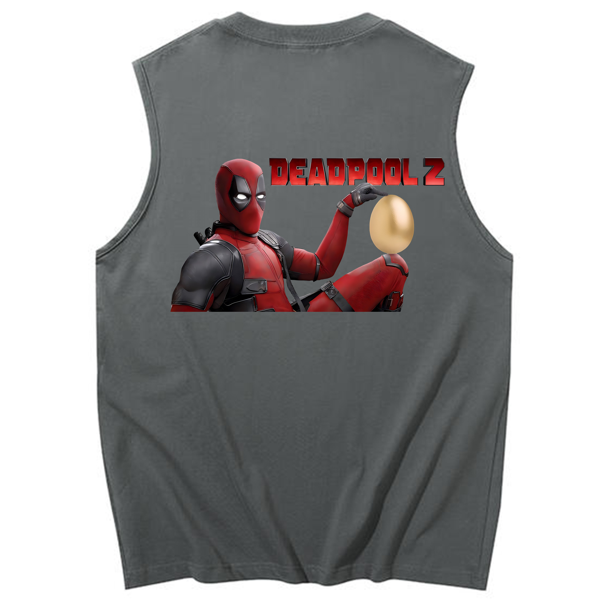 （画像用） Deadpool デッドプール コットン100％タンクトップ（背面プリント）